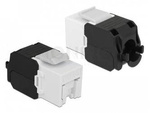 Moduł Keystone Gniazdo Rj45->Lsa Stp Kat.6a Do Puszki Montażowej Czarny Dust Cover Delock