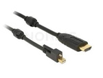 Kabel Displayport Mini(M) V1.2 Ze Śrubą->Hdmi(M) 5m 4k Aktywny Czarny Delock