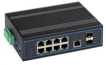 Switch przemysłowy PoE ULTIPOWER 192SFP 8xFE(6x PoE 802.3af/at + 2x HiPoE 90W), 1xGE, 2xSFP 802.3af/at, PoE Auto-Check