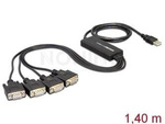 Adapter Usb 2.0->Serial 4 X Rs-232 Db9 Delock