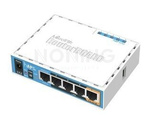 hAP ac lite Dual-Concurrent 2.4/5GHz AP, 802.11ac, Five Ethernet ports, PoE-out on port 5, USB for 3G/4G support