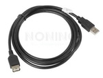 EXTENSION CABLE USB 2.0 AM-AF BLACK 1.8M LANBERG CA-USBE-10CC-0018-BK