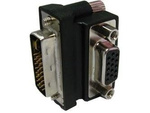 DELOCK ADAPTER VGA FEMALE > DVI 29PIN MALE 90° RIGHT ANGLED