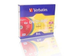 DVD+RW VERBATIM COLOR 4.7GB X4 (5-PAK SLIM)