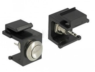 KEYSTONE MODULE PUSH-BUTTON BLACK DELOCK