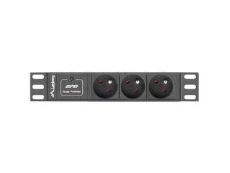 POWER DISTRIBUTION UNIT (PDU) 10" LANBERG 1U 10A 3X 230V PL 2M BLACK C14