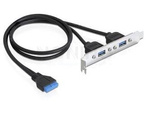 DELOCK SLOT BRACKET USB 3.0 PIN HEADER 19 PIN INTERNAL > 2 X USB 3.0-A EXTERNAL