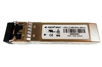 SFP Dual OPTEC, 1.25G, MM LC, (550m), TX850, DDM (GLC-SX-MM)