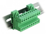 TERMINAL BLOCK 10PIN SET FOR DIN RAIL DELOCK