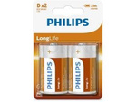 Bateria Philips Cynkowo-Chlorkowa R20 1.5v (2 Szt Blister)