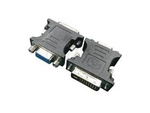 A-DVI-VGA ADAPTER DVI-A 24-PIN MALE TO VGA 15-PIN HD (3 ROWS) FEMALE BLACK