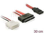 Kabel Zasilający Wewnętrzny Molex 2 Pin(M)+Sata Micro 16 Pin(F)->Sata 7 Pin(F) 30cm Delock