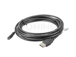USB MICRO-B(M)->USB-A(M) 2.0 CABLE BLACK 3M LANBERG CA-USBM-10CC-0030-BK