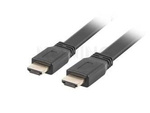 Kabel Hdmi M/M V2.0 0.5m Czarny 4k Flat Lanberg