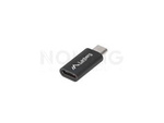 Adapter Usb-C(F) 2.0->Usb Micro(M) Czarny Lanberg