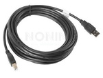USB-A(M)->USB-B(M) 2.0 CABLE 5M BLACK LANBERG