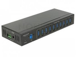 USB 3.0 HUB DELOCK 10-PORTS INDUSTRIAL EXTERNAL 20KV ESD BLACK