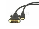 HDMI(M)->DVI-D(M)(18+1) CABLE 1.8M BLACK SINGLE LINK GOLD LANBERG 50-PACK