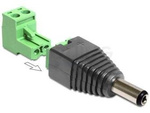 ADAPTOR TERMINAL BLOCK (2PIN)->DC 2.5X5.5MM(M) DELOCK