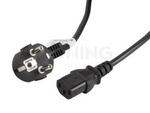 CEE 7/7->IEC 320 C13 POWER CORD 3M VDE BLACK LANBERG