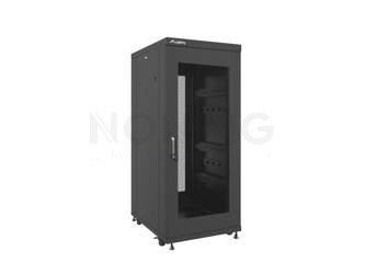 SZAFA INSTALACYJNA RACK STOJĄCA 19" 27U 600X800 CZARNA DRZWI PERFOROWANE LANBERG (FLAT PACK)