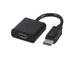 Adapter Displayport(M) 1.0->Hdmi(F) Na Kablu 10cm Czarny Gembird