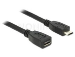 Przedłużacz Usb Micro M/F 1m Czarny Delock