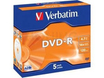 DVD-R VERBATIM 4.7GB X16 MATT SILVER (5 JEWEL CASE)