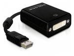 Adapter Displayport(M)->Dvi-D(F)(24+5) Single Link 20cm Delock