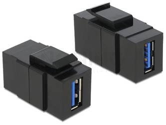 Moduł Keystone Gniazdo Usb-A(F) 3.0->Usb-A(F) Do Puszki Montażowej Delock