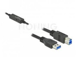 CABLE USB-A(M)->USB-B(M) 3.1 5M BLACK DELOCK