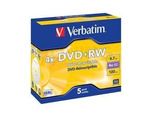 DVD+RW VERBATIM 4.7GB X4 MATT SILVER (5 JEWEL CASE)