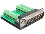 DELOCK ADAPTER SUB-D 25 PIN MALE > TERMINAL BLOCK 27 PIN