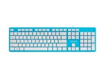 KEYBOARD NATEC DISCUS SLIM BLUE/WHITE US LAYOUT
