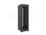 Szafa Instalacyjna Rack Stojąca 19" 37u 600x800 Czarna Drzwi Perforowane Lcd Lanberg (Flat Pack)