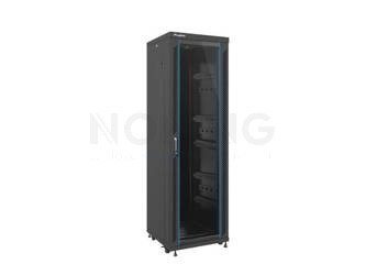 SZAFA INSTALACYJNA RACK STOJĄCA 19" 37U 600X600 CZARNA DRZWI SZKLANE LANBERG (FLAT PACK)