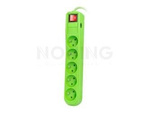 SURGE PROTECTOR NATEC EXTREME MEDIA  SP5 3.0M GREEN