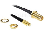 WLAN SMA(F)->MCX(M) ANTENNA ADAPTER ON CABLE 20CM DELOCK