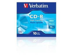 CDR VERBATIM 800MB EXTRA PROT (10 JEWEL CASE)