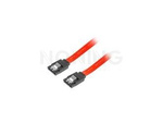 Kabel Sata Data Iii (6gb/S) F/F 30cm Z Zatrzaskami Metalowymi Czerwony Lanberg