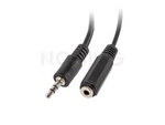 ADAPTER JACK STEREO(M)->JACK STEREO(F) X2 10CM BLACK LANBERG AD-0024-BK