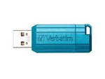 VERBATIM PINSTRIPE USB 2.0 DRIVE 32GB CARIBBEAN BLUE