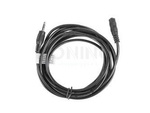 EXTENSION CABLE MINIJACK 3.5MM M/F 3 PIN 3M BLACK LANBERG