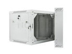 Szafa Instalacyjna Rack Wisząca Dwusekcyjna 19" 9u 600x600 Szara Lanberg (Flat Pack)