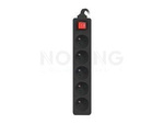 POWER STRIP LANBERG 3M BLACK 5 SOCKETS FRENCH WITH CIRCUIT BREAKER QUALITY-GRADE COPPER CABLE