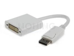 Adapter Displayport(M)->Dvi-I(F)(24+5) Dual Link 10cm Biały Gembird