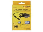 DELOCK ADAPTER MHL MALE > VGA FEMALE + USB MICRO-B FEMALE + STEREO FEMALE 65646