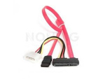 MOLEX 4 PIN(M)+SATA 22 PIN(F)->SATA 7 PIN(F) CABLE 35CM RED GEMBIRD