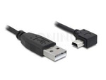 USB MINI-B(M) ANGLED RIGHT->USB-A(M) 2.0 1M BLACK (CANON) DELOCK