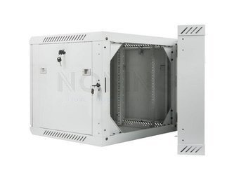 Szafa Instalacyjna Rack Wisząca Dwusekcyjna 19" 9u 600x600 Szara Lanberg (Flat Pack)